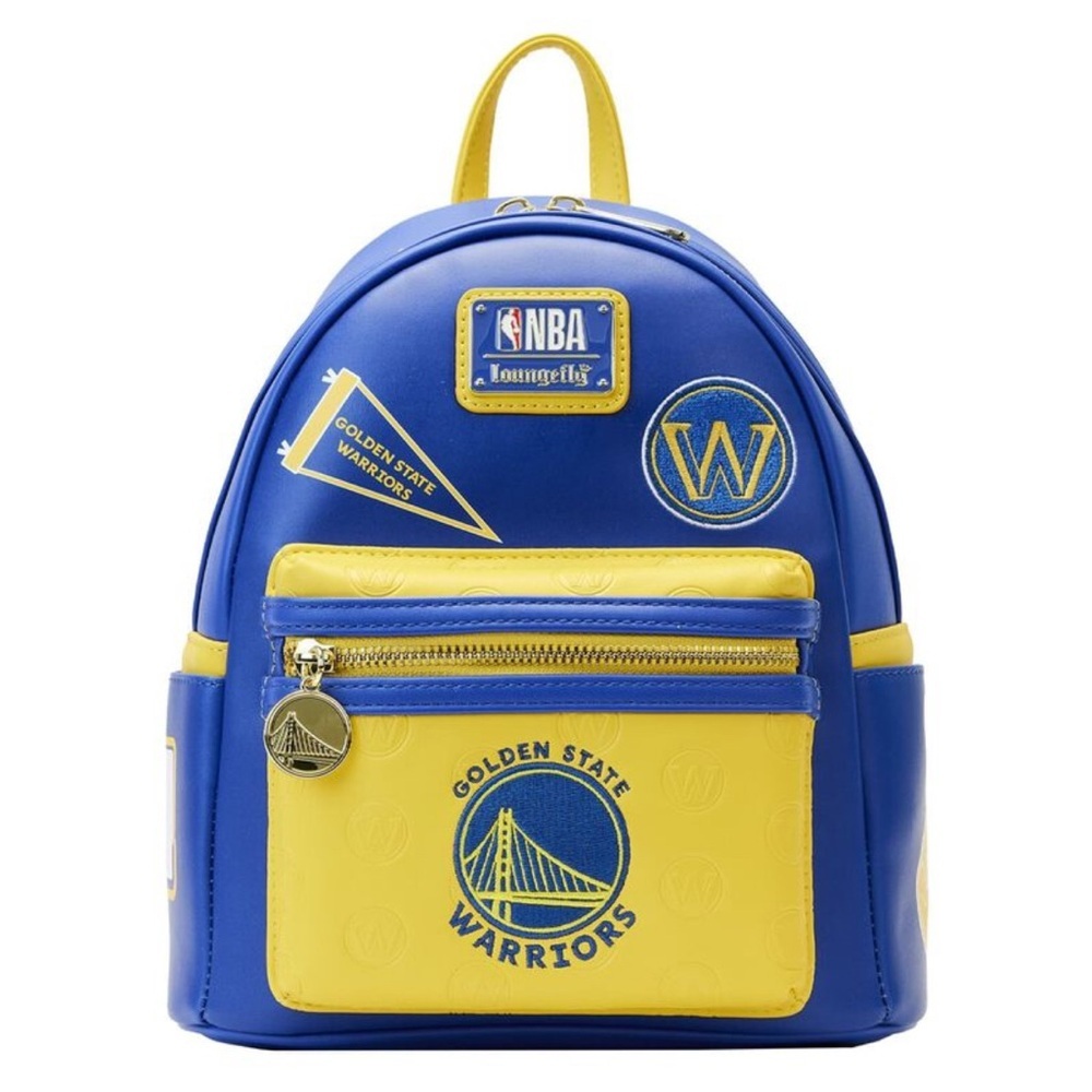 Loungefly Golden State Warriors patches icons mini backpack